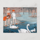 Zwemelen Vintage Lake Scene Briefkaart (Voorkant)