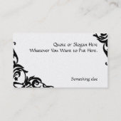 Zwemelen Visitekaartje (Achterkant)