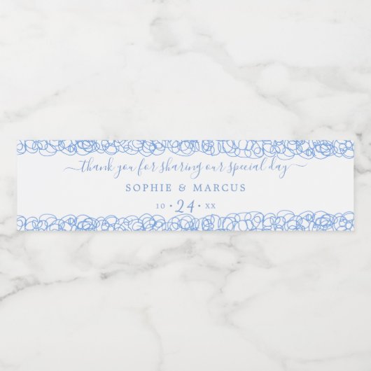 Zwemelen Waterfles Etiket (Enkel label)