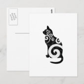 Zwemelen, zwart briefkaart (Voorkant / Achterkant)