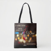 Zwemelende wijn Lichte Sparkles Canvas tas (Voorkant)