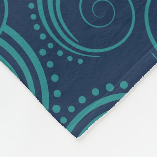 Zwemelgolven Fleece Deken