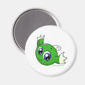 Zwemelgroene kiko magneet (Voorkant / Achterkant)