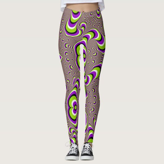 Zwemelillusie Yoga Leggings (Voorkant)