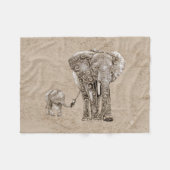 Zwemelingenfamilie Fleece Deken (Voorkant (Horizontaal))