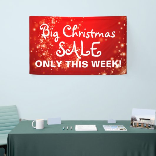 Zwemelrood met lichte verlichting + uw ideeën spandoek (Beurs)