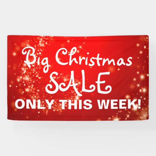 Zwemelrood met lichte verlichting + uw ideeën spandoek (Horizontaal)