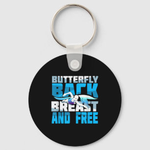 Zwemend Gift voor zwemmer Sleutelhanger