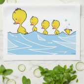 Zwemende eenden theedoek (Gevouwen)