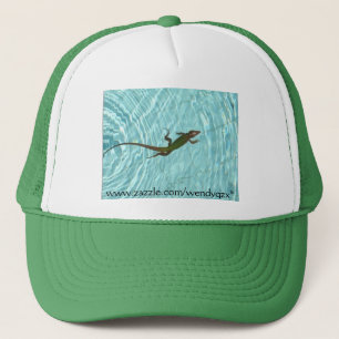 Zwemende hagedis trucker pet