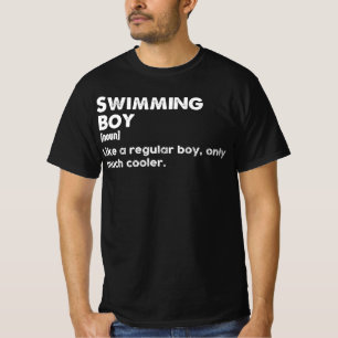 Zwemende Jongen Grappige Definitie Zwemmer T-shirt