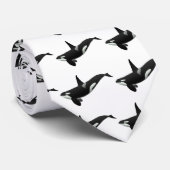 Zwemende Orca Killer Whale Stropdas (Opgerold)