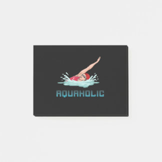 Zwemende Pet Goggles Swim Love Funny Swimmer Girl Post-it® Notes