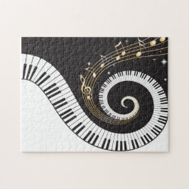 Zwemende Piano Keys Legpuzzel