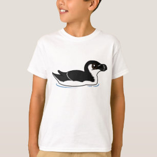 Zwemende Razorbill, basis T-shirt