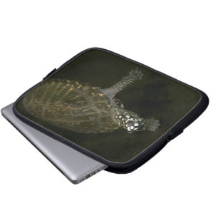 Zwemende Schildpad Laptop Sleeve
