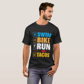 Zwemfiets Run & taco's T-shirt (Voorkant volledig)