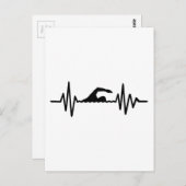 Zwemfrequentie Briefkaart (Voorkant / Achterkant)