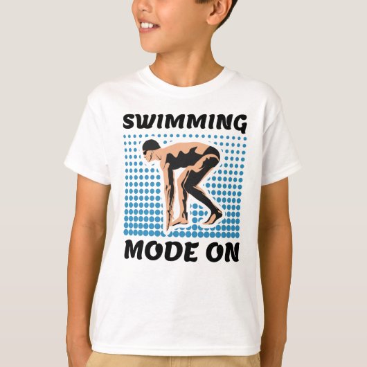 Zwemfunctie ingeschakeld - Pool Lover T-shirt (Voorkant)
