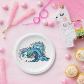 Zwemgolf Papieren Bordje (Feest)