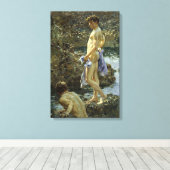 Zwemgroep van 1914 canvas afdruk (Insitu (Houten vloer))