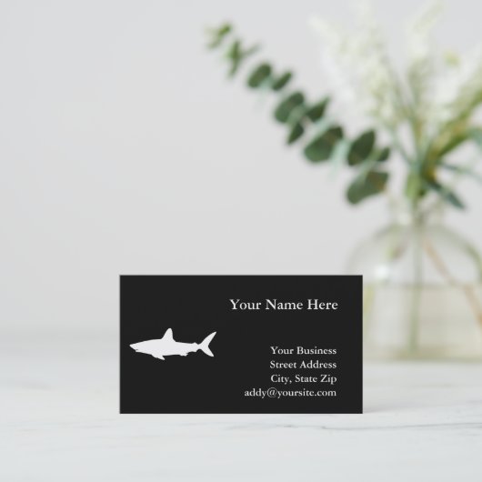 Zwemhaai Visitekaartje (Staand voorkant)