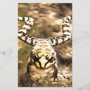 Zwemkikker ondergedompeld in helder rivierwater Pa Briefpapier