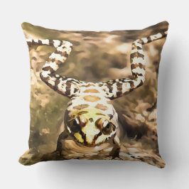 Zwemkikker ondergedompeld in helder rivierwater Pa Kussen