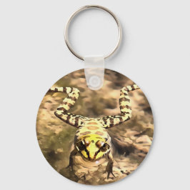 Zwemkikker ondergedompeld in helder rivierwater Pa Sleutelhanger