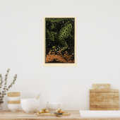 zwemkikker van Julie de Graag Poster (Keuken)