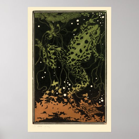 zwemkikker van Julie de Graag Poster (Voorkant)