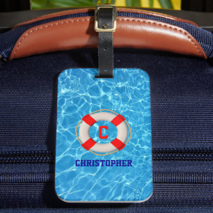 Zwemmelige coach LIfesaver Bagagelabel