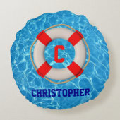 Zwemmelige coach LIfesaver Rond Kussen (Achterkant)