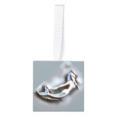 Zwemmelvis Thunder_Cove Grey Kubus Ornament (Voorkant)