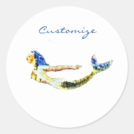 Zwemmelvis Thunder_Cove Ronde Sticker (Voorkant)