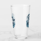 Zwemmen als een zeemeermin Whimsical Ocean Quote A Glas (Links)