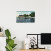 Zwemmen bij Bemus Point Beach en Casino Poster (Thuiskantoor)