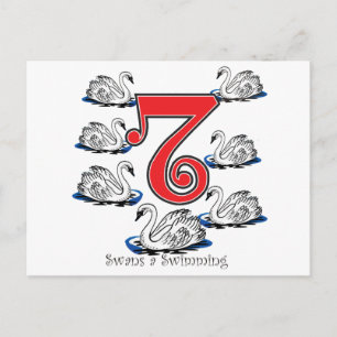 Zwemmen Briefkaart