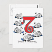 Zwemmen Briefkaart (Voorkant / Achterkant)