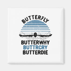 Zwemmen - Butterfly ButterWhy Magneet