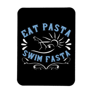 Zwemmen - Eat Pasta Swim Fasta Magneet