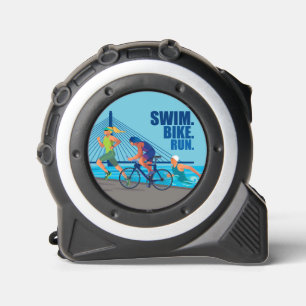 ZWEMMEN. FIETS. RENNEN. Triatlon. Triatleet 16feet Rolmaat