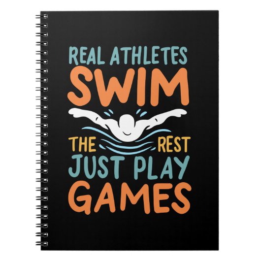 Zwemmen Gezegde Notitieboek (Voorkant)