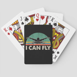 Zwemmen Ik kan grappig rondzwemmen met cadeautjes Pokerkaarten