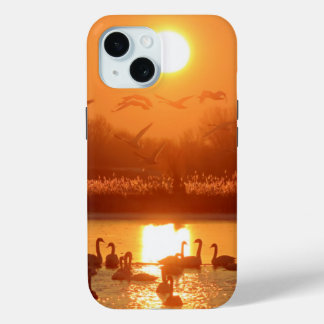 Zwemmen in het meer bij Sunset