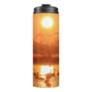 Zwemmen in het meer bij Sunset Thermosbeker