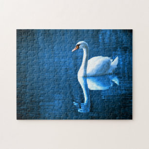 Zwemmen in het meer van Jigzaag Puzzle Foto Legpuzzel