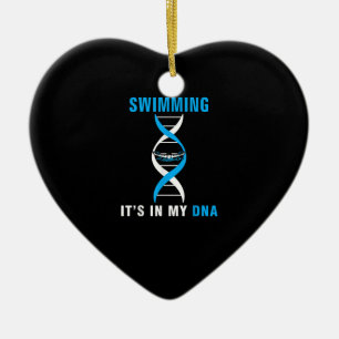 Zwemmen in mijn DNA Funny SwimerSwim Cool Love Keramisch Ornament