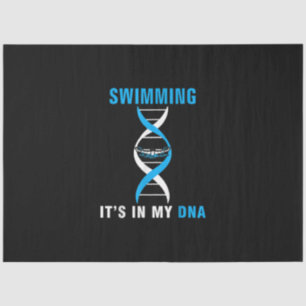 Zwemmen in mijn DNA Funny SwimerSwim Cool Love Tissuepapier
