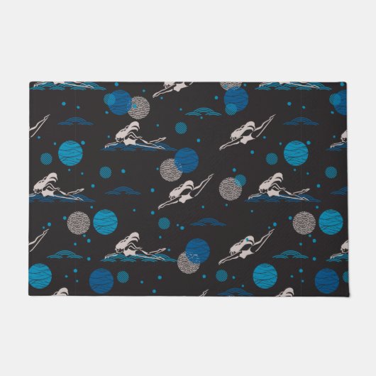 Zwemmen is mijn passie en iets waar ik van hou deurmat (Voorkant)